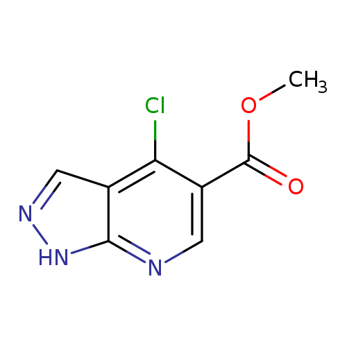 COC(=O)c1cnc2c(c1Cl)cn[nH]2