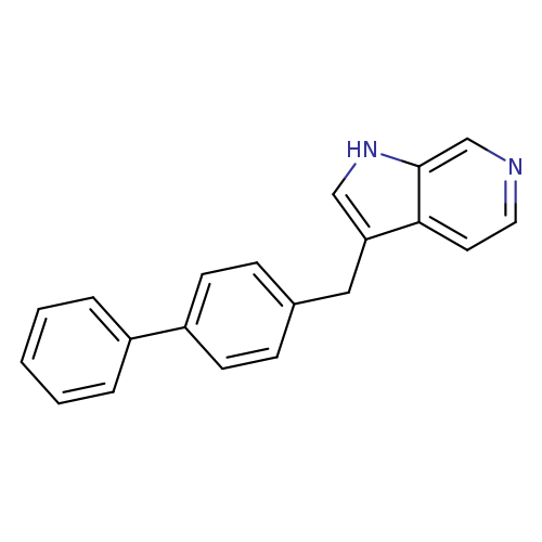 c1ccc(cc1)c1ccc(cc1)Cc1c[nH]c2c1ccnc2