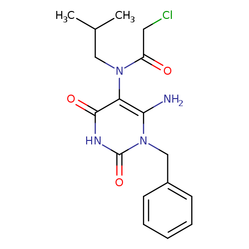 ClCC(=O)N(c1c(=O)[nH]c(=O)n(c1N)Cc1ccccc1)CC(C)C