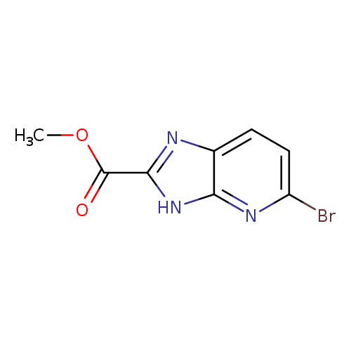 COC(=O)c1nc2c([nH]1)nc(cc2)Br