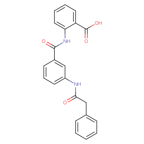 O=C(Nc1cccc(c1)C(=O)Nc1ccccc1C(=O)O)Cc1ccccc1