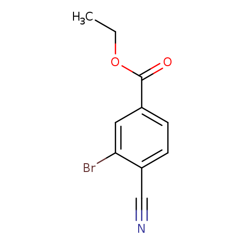 CCOC(=O)c1ccc(c(c1)Br)C#N