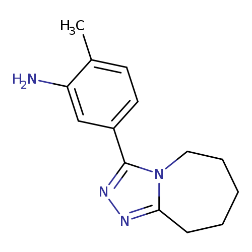 Nc1cc(ccc1C)c1nnc2n1CCCCC2