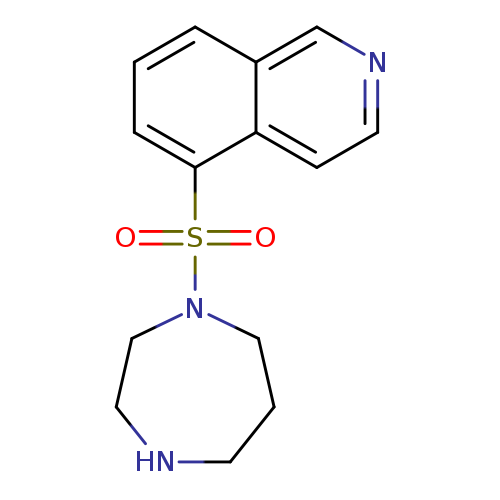 O=S(=O)(c1cccc2c1ccnc2)N1CCNCCC1