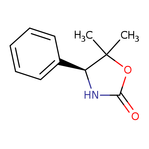 O=C1N[C@H](C(O1)(C)C)c1ccccc1