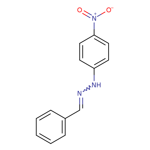 [O-][N+](=O)c1ccc(cc1)NN=Cc1ccccc1