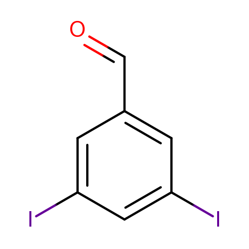 O=Cc1cc(I)cc(c1)I