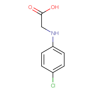 OC(=O)CNc1ccc(cc1)Cl