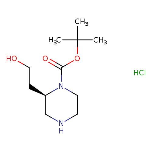 OCC[C@@H]1CNCCN1C(=O)OC(C)(C)C.Cl