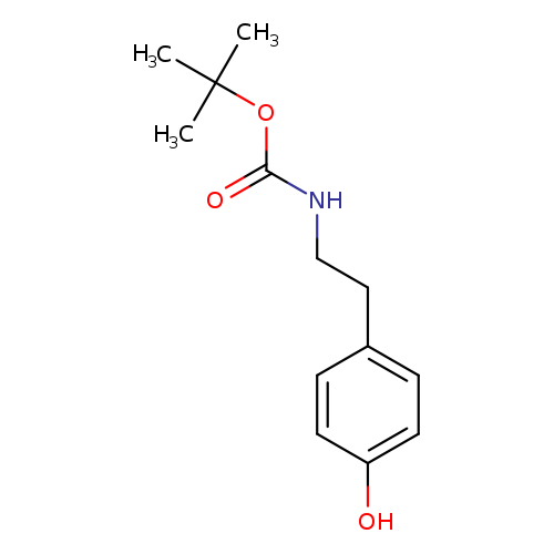 O=C(OC(C)(C)C)NCCc1ccc(cc1)O