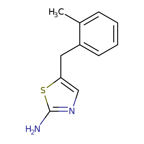 Nc1ncc(s1)Cc1ccccc1C