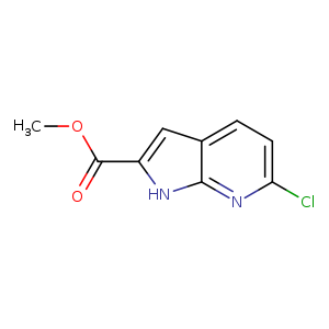 COC(=O)c1cc2c([nH]1)nc(cc2)Cl