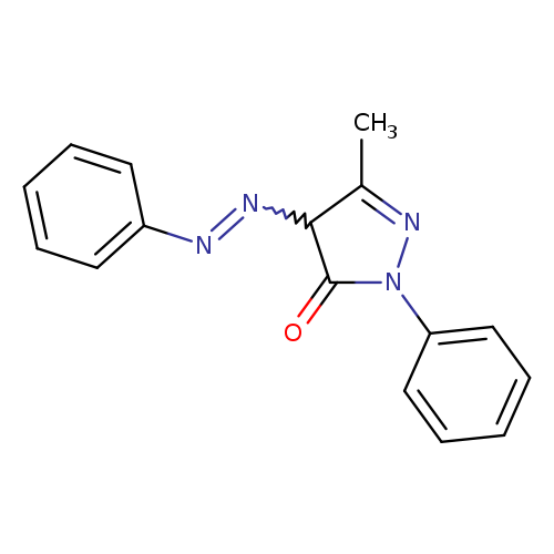 CC1=NN(C(=O)C1N=Nc1ccccc1)c1ccccc1