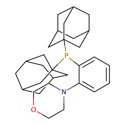 O1CCN(CC1)c1ccccc1P(C12CC3CC(C2)CC(C1)C3)C12CC3CC(C2)CC(C1)C3