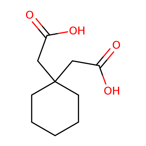 OC(=O)CC1(CCCCC1)CC(=O)O