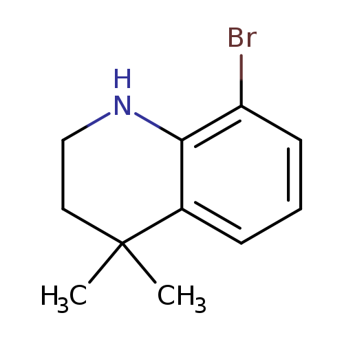 Brc1cccc2c1NCCC2(C)C
