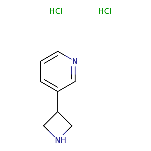 N1CC(C1)c1cccnc1.Cl.Cl