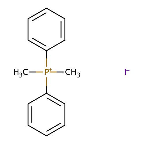 C[P+](c1ccccc1)(c1ccccc1)C.[I-]