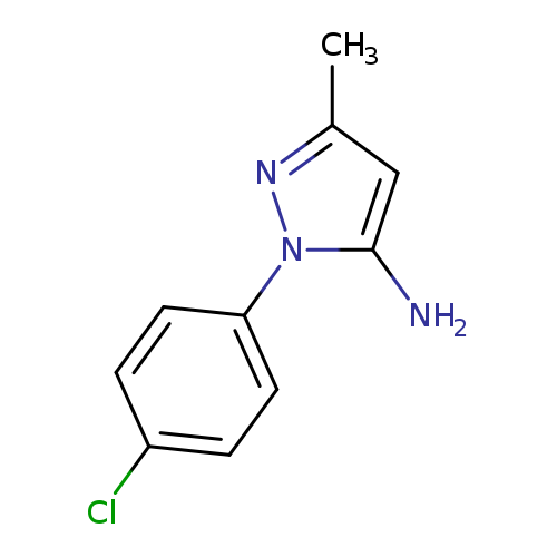 Clc1ccc(cc1)n1nc(cc1N)C
