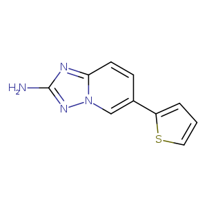 Nc1nn2c(n1)ccc(c2)c1cccs1