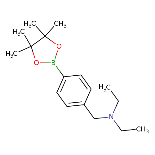 CCN(Cc1ccc(cc1)B1OC(C(O1)(C)C)(C)C)CC