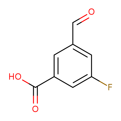 O=Cc1cc(F)cc(c1)C(=O)O