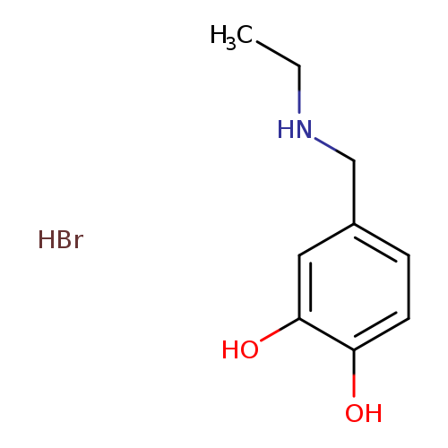 CCNCc1ccc(c(c1)O)O.Br