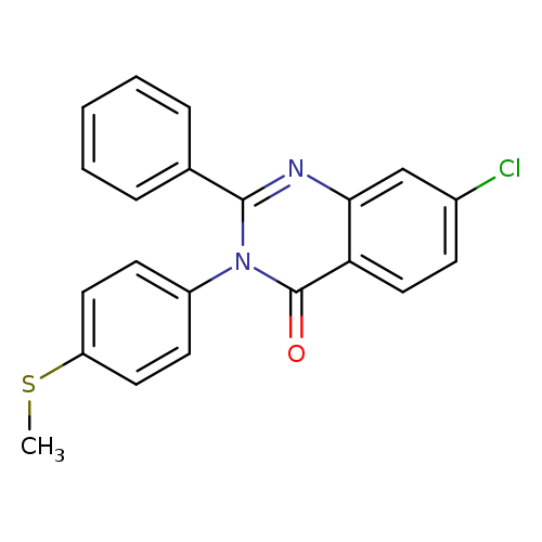 CSc1ccc(cc1)n1c(nc2c(c1=O)ccc(c2)Cl)c1ccccc1