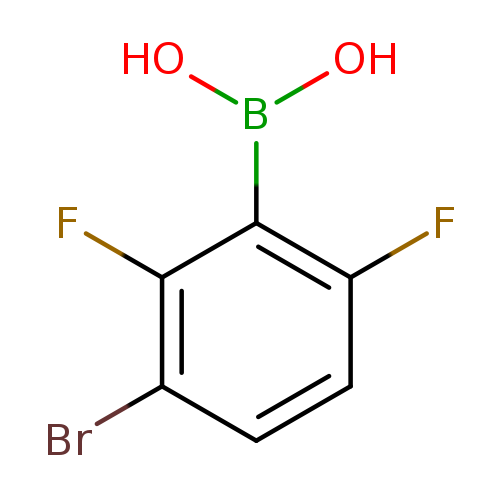 OB(c1c(F)ccc(c1F)Br)O