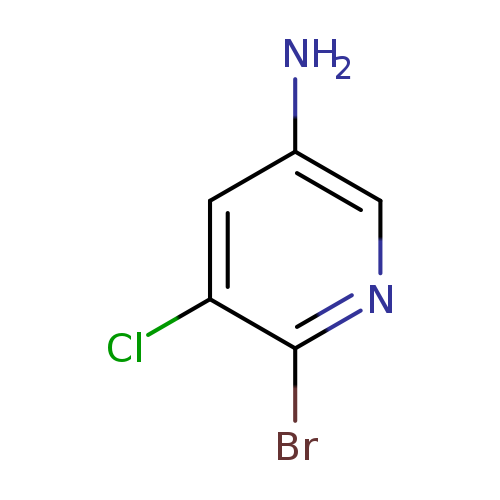 Nc1cnc(c(c1)Cl)Br