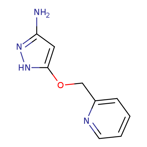 Nc1n[nH]c(c1)OCc1ccccn1