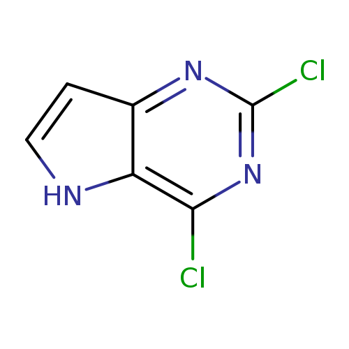 Clc1nc(Cl)c2c(n1)cc[nH]2