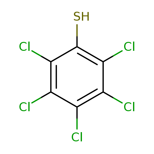 Clc1c(S)c(Cl)c(c(c1Cl)Cl)Cl