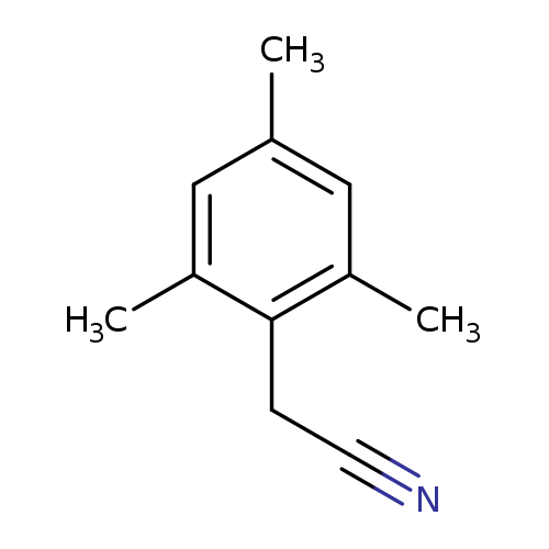 N#CCc1c(C)cc(cc1C)C