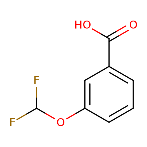 FC(Oc1cccc(c1)C(=O)O)F