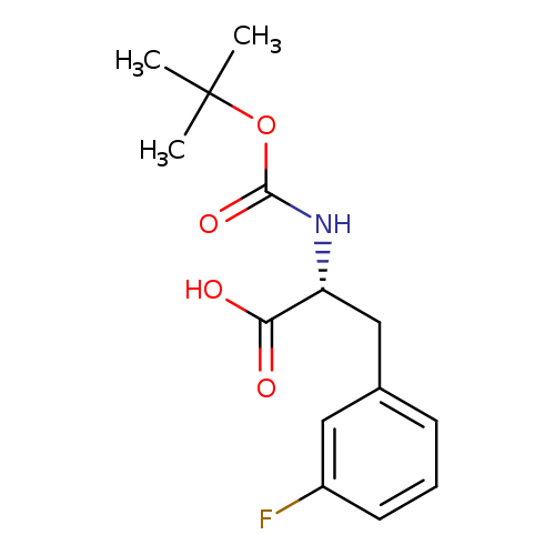 O=C(OC(C)(C)C)N[C@@H](C(=O)O)Cc1cccc(c1)F