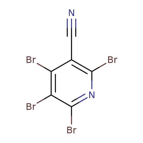 N#Cc1c(Br)nc(c(c1Br)Br)Br