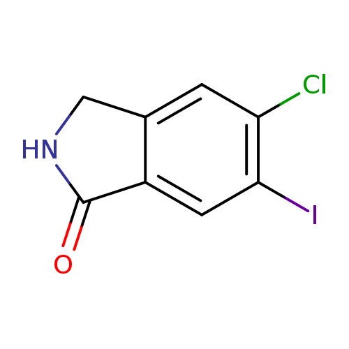 O=C1NCc2c1cc(I)c(c2)Cl