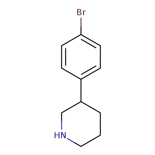 Brc1ccc(cc1)C1CCCNC1
