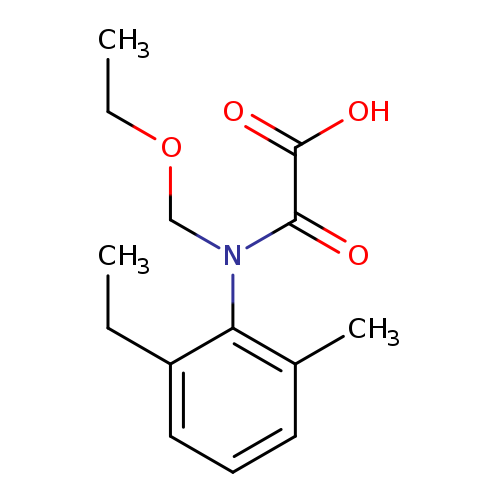 CCOCN(c1c(C)cccc1CC)C(=O)C(=O)O