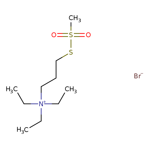CC[N+](CCCSS(=O)(=O)C)(CC)CC.[Br-]