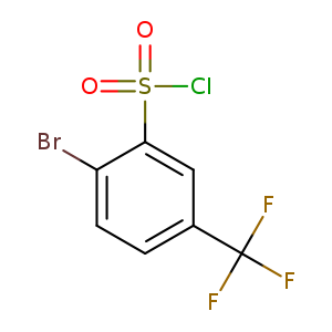 Brc1ccc(cc1S(=O)(=O)Cl)C(F)(F)F