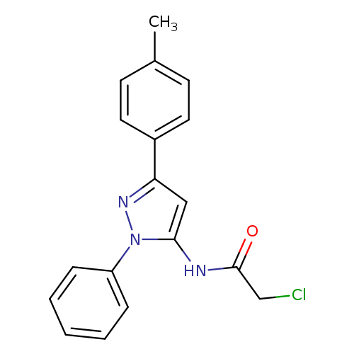 ClCC(=O)Nc1cc(nn1c1ccccc1)c1ccc(cc1)C