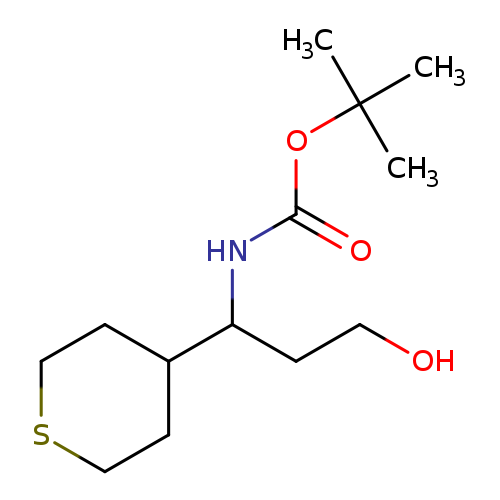 OCCC(C1CCSCC1)NC(=O)OC(C)(C)C