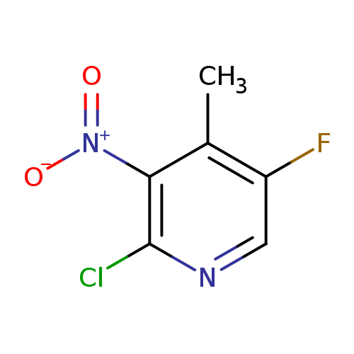 [O-][N+](=O)c1c(Cl)ncc(c1C)F