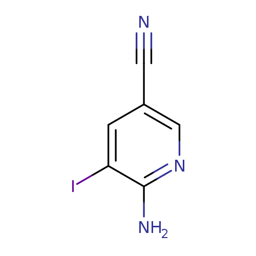 N#Cc1cnc(c(c1)I)N