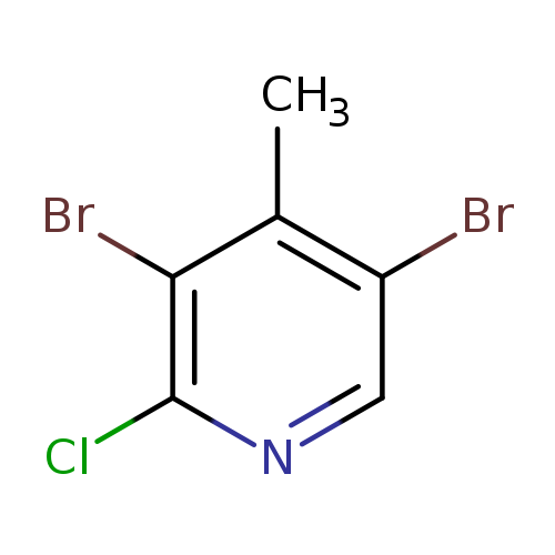 Brc1cnc(c(c1C)Br)Cl