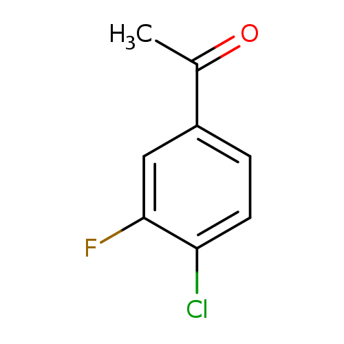 CC(=O)c1ccc(c(c1)F)Cl