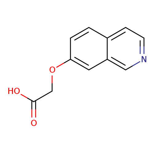 OC(=O)COc1ccc2c(c1)cncc2