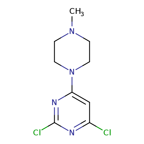CN1CCN(CC1)C2=CC(=NC(=N2)Cl)Cl